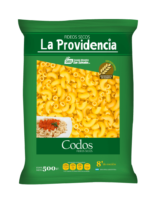 Fideos La Providencia Codos X 15Und