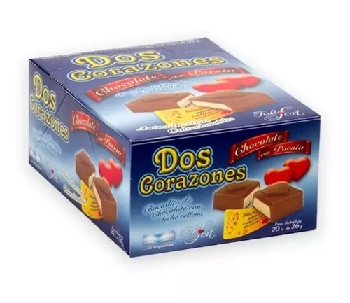 Chocolate Dos Corazones Caja X 20Und.