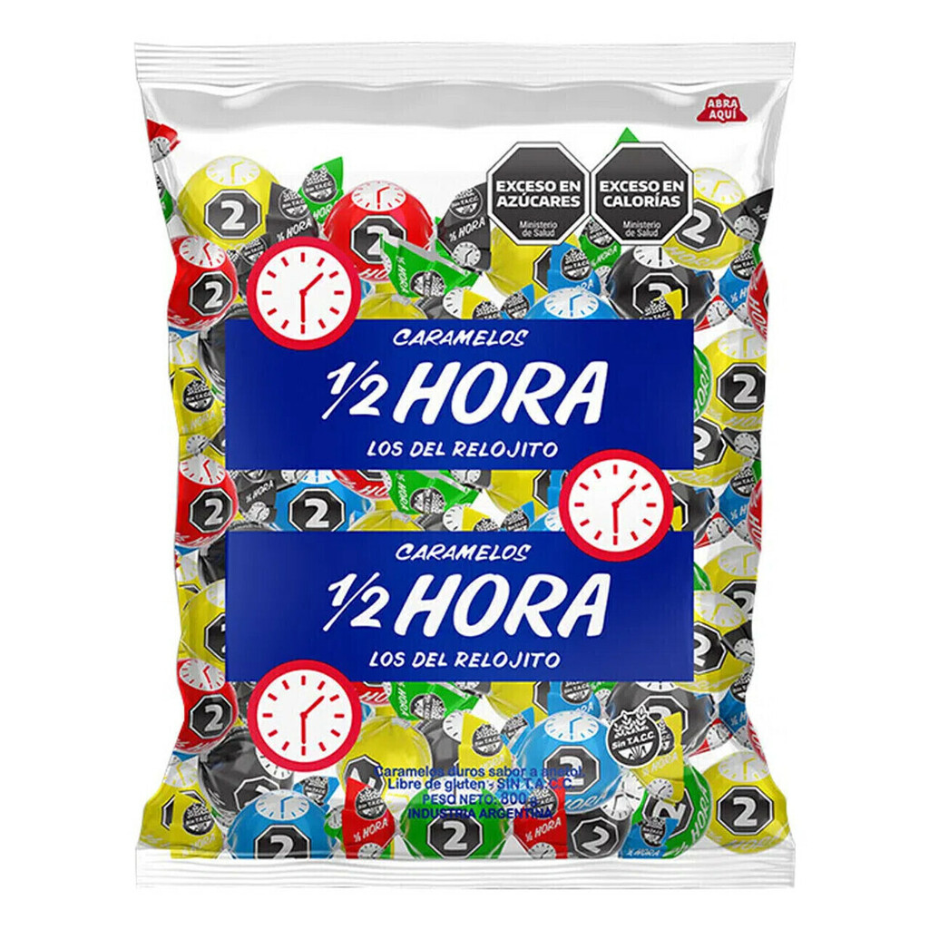 Caramelos Media Hora Bolsa X 800g.