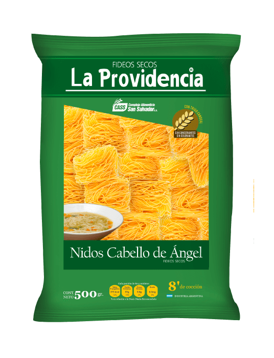 Fideos La Providencia Nidos Cabello X 12Und