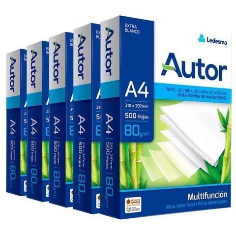 Resma A4 Autor 80G.