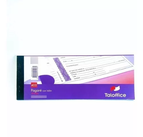 Talonario Taloffice Pagare 403